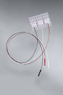 3M ECG Electrode with Leadwire Tape Backing Radiolucent Tab Connector 3 per Pack - Case of 100 - 2269T-CS
