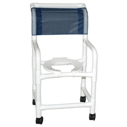 MJM International Shower Chair Echo PVC Frame Reclining Backrest 250 lbs. Weight Capacity - Each - E118-3TW-EA