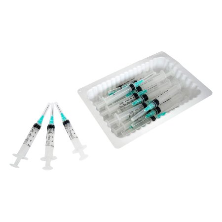 Sol-Millennium Medical Standard Hypodermic Syringe with Needle Sol-M™ 5 mL 1 Inch 21 Gauge NonSafety Regular Wall - Case of 1000 - 1852110T-CS