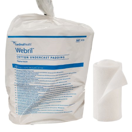 Cardinal Cast Padding Undercast Webril™ 4 Inch X 4 Yard Cotton NonSterile - Case of 72 - 3175--CS
