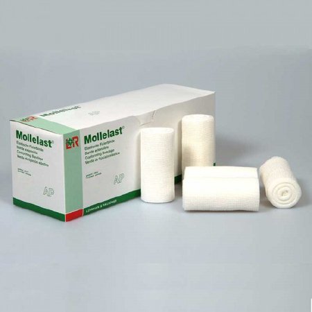 Lohmann & Rauscher Conforming Bandage Mollelast® 1-3/5 Inch X 4-2/5 Yard 20 per Pack NonSterile Roll Shape - Case of 520 - 19410-CS