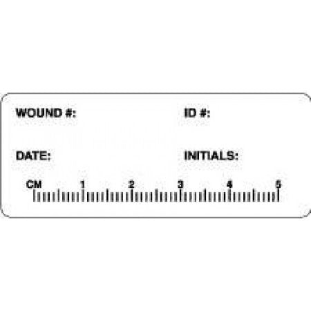 Precision Dynamics Pre-Printed Label Advisory Label White Paper Wound Black Safety and Instructional 1 X 2-1/2 Inch - Roll of 1 - ILWHP01-RL