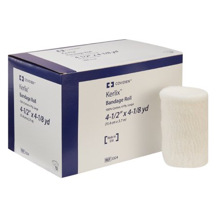 Cardinal Fluff Bandage Roll Kerlix™ 4-1/2 Inch X 4-1/10 Yard 12 per Pack NonSterile 6-Ply Roll Shape - CT/12 - 3324-CT