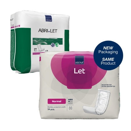 Abena North America Booster Pad Abri-Let Normal 4 X 15 Inch Moderate Absorbency Fluff / Polymer Core One Size Fits Most - Bag of 28 - 300216-BG