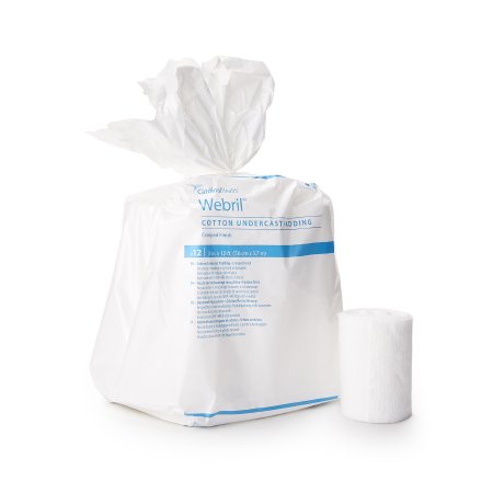 Cardinal Cast Padding Undercast Webril™ 6 Inch X 4 Yard Cotton NonSterile - Case of 36 - 3489-CS