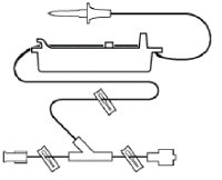 Smiths Medical ASD, Inc. IV Pump Set CADD® Pump Without Ports 125 mL / Hr Drip Rate Without Filter 108 Inch Tubing - Box of 12 - 21-7391-24-BX
