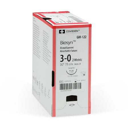 Covidien Absorbable Suture without Needle Biosyn™ Polyester Monofilament Size 0 - Box of 36 - M-114-BX