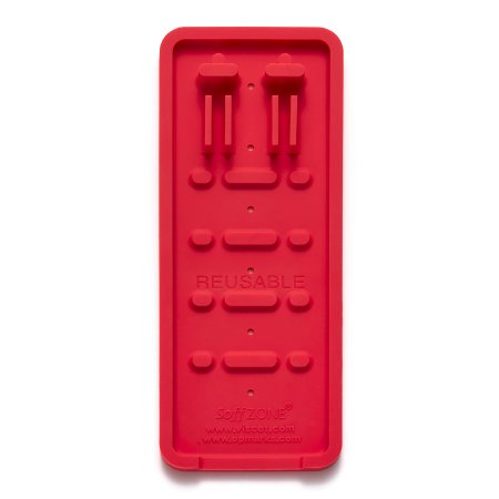 Viscot Industries Syringe Tray Soffzone® Red, 3 X 9 Inch - Case of 6 - FSY309RED-CS