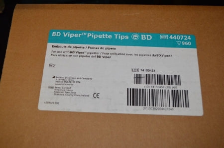 BD Pipette Tips BD Viper™ For BD Viper™ System - Box of 1 - 440724-BX