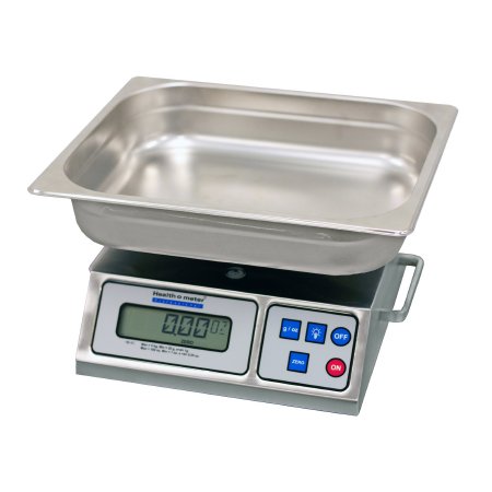 Health O Meter Lab Scale Health O Meter® Digital LCD Display 176 oz / 5000 Gram Capacity Stainless Steel AC Power - Each - 3400KL-EA