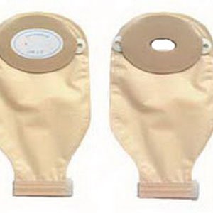 Nu-Hope Laboratories Post-Op Ostomy Pouch Nu-Flex™ Nu-Barrier 11 Inch Length 1-3/4 to 3-1/4 Inch Stoma Drainable, Roll-Up Closure Oval E, Convex, Trim to Fit - Box of 10 - 46-7274R-C-BX