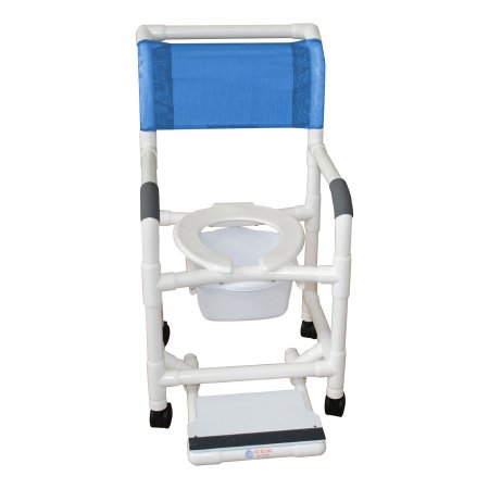 MJM International Shower Chair MJM International PVC Frame 250 lbs. Weight Capacity - Each - 118-3-TW-SF-SQ-PAIL-EA