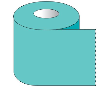 Shamrock Scientific Blank Label Tape Shamrock Multipurpose Label Aqua Tape 1 X 500 Inch - Roll of 1 - ST-10-16-RL