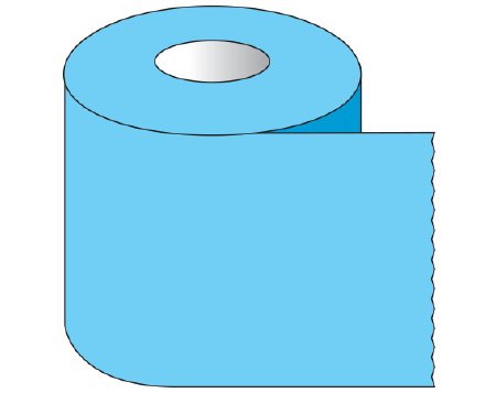 Shamrock Scientific Blank Label Tape Shamrock Multipurpose Label Blue Tape 1-1/2 X 500 Inch - Roll of 1 - ST-11-6-RL