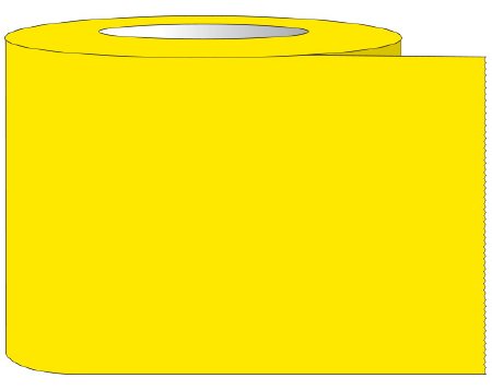 Shamrock Scientific Blank Label Tape Shamrock Multipurpose Label Yellow Tape 1/2 X 60 Inch - Roll of 1 - ST-100-2-RL