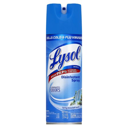 Lagasse Lysol® Surface Disinfectant Alcohol Based Aerosol Spray Liquid 12.5 oz. Can Spring Waterfall Scent NonSterile - Each - RAC02845-EA