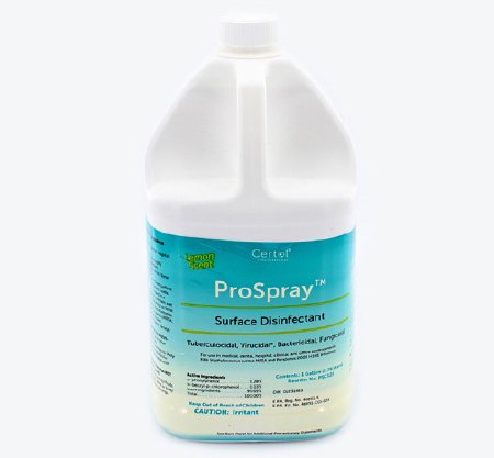 Certol International ProSpray™ Surface Disinfectant Cleaner Alcohol Based Manual Pour Liquid 1 gal. Jug Lemon Scent NonSterile - Case of 4 - PSC128-1-CS