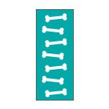 Steris Blank Label Tape Key Surgical® Instructional Label Bone White / Emerald Vinyl 1/4 Inch - Each - T70221-EA