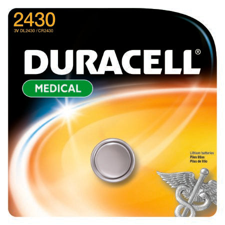 Duracell Lithium Battery Duracell® CR2430 Coin Cell 3V Disposable 1 Pack - Box of 6 - DL2430BPK-BX