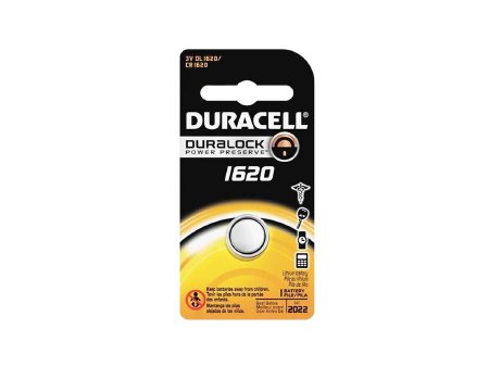 Duracell Lithium Battery Duracell® CR1620 Coin Cell 3V Disposable 1 Pack - Case of 36 - DL1620BPK-CS