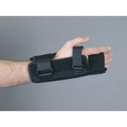 Alimed Wrist Splint with MP Block Freedom® Comfort™ Fabric / Foam Left Hand Black Small / Medium - Each - 2970003664-EA