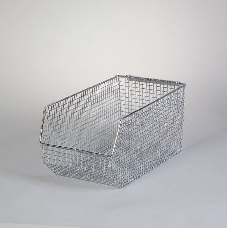 Health Care Logistics Storage Bin Stack & Hang Chrome Wire Mesh 6-3/4 X 7 X 14 Inch - Each - 18928-EA