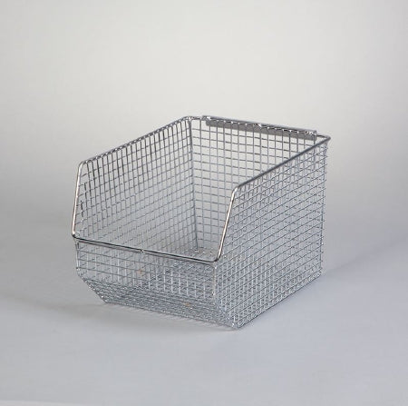Health Care Logistics Storage Bin Stack & Hang Chrome Wire Mesh 6-3/4 X 7 X 10 Inch - Each - 18927-EA