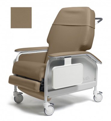 Graham-Field Extra-Wide Clinical Care Recliner Lumex® Taupe Four Tente® Swivel Caster, Three Locking Caster - Each - FR587W8584-EA