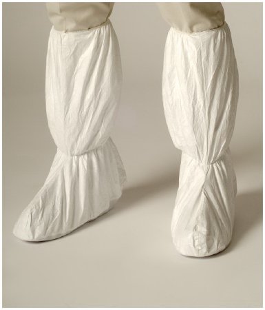 Fisher Scientific Cleanroom Boot Cover DuPont™ Tyvek® IsoClean® Small Knee High PVC Sole White NonSterile - Case of 100 - 17988088-CS
