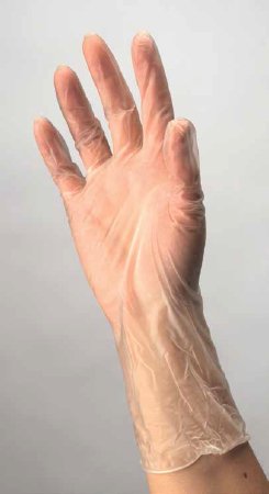 Cardinal Exam Glove ESTEEM™ Medium NonSterile Vinyl Standard Cuff Length Smooth Clear Not Rated - Case of 1500 - 8887DOTP-CS