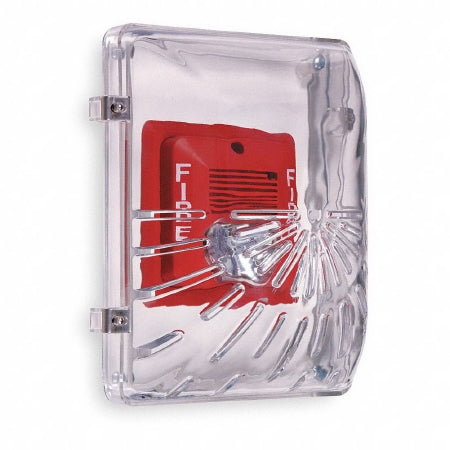 Grainger Audible / Strobe Guard 4 X 6-1/2 X 8-1/2 Inch, Clear, Polycarbonate, With Flush Mounting, Open Back, Indoor, -40 to 250Â°F Operating Temperature - Each - 1DPE2-EA