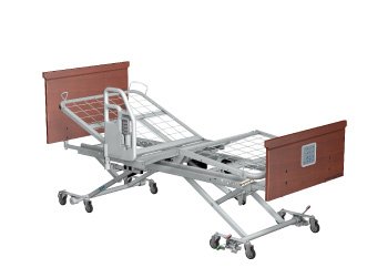 Span America Electric Bed Advantage Q-Series Long Term Care High-Low 88-3/4 Inch Length Orthopedic Grid Deck 7-4/5 to 30 Inch Height Range - Each - QD1000MLFB-EA