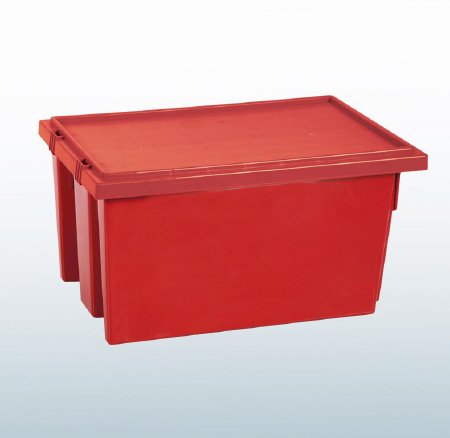 Health Care Logistics Tote Red Plastic 9 X 11 X 18 Inch - Each - 1604R-EA