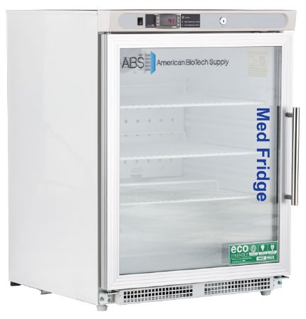 Horizon Scientific Inc Undercounter Refrigerator ABS® Pharmaceutical 4.6 cu.ft. 1 Glass Door Left Hinged Cycle Defrost - Each - PH-ABT-HC-UCBI-0404G-ADA-LH-EA