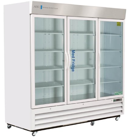 Horizon Scientific Inc Refrigerator ABS® Pharmaceutical 72 cu.ft. 3 Swing Glass Doors Cycle Defrost - Each - PH-ABT-HC-S72G-EA
