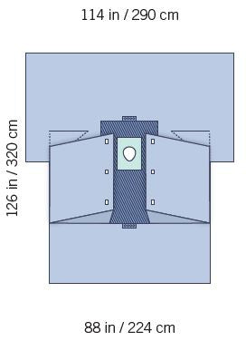 Invenio Healthcare Orthopedic Drape Tech®70 Orthopedic Hand Hip Drape 114 W X 88 W X 126 L Inch Sterile - Case of 6 - I80-09104G-S-CS