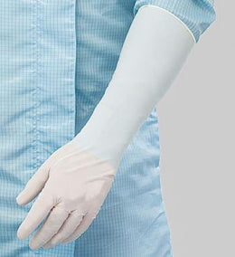 Fisher Scientific Cleanroom Glove BioClean™ Nerva™ Extra Length Small Nitrile White 16 Inch Beaded Cuff NonSterile - Pack of 100 - 19668001-PK
