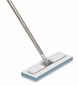 Contec Inc Cleanroom Wet Mop Pad Contec® Klean Max™ Sealed Edge Large White Microfiber / Polyester Disposable - Case of 24 - HCKM3003-CS