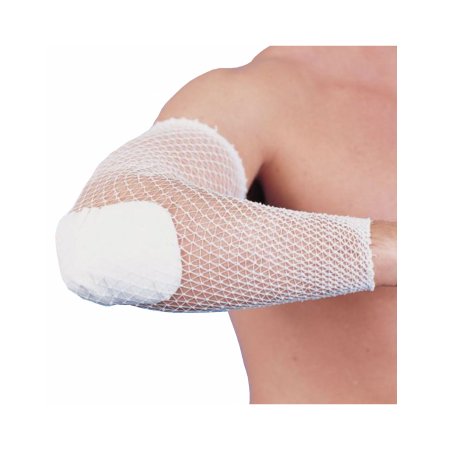 Patterson Medical Supply Elastic Net Retainer Dressing Stretch Net™ Tubular Elastic 25 Yard Size 5 White Calf / Thigh NonSterile - Each - 55007305-EA