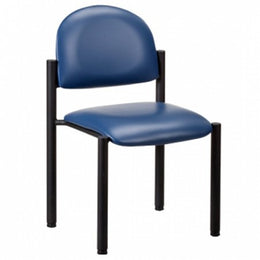 Clinton Industries Side Chair Premium Series Royal Blue Without Armrests Vinyl - Each - C-40B-3RB-EA