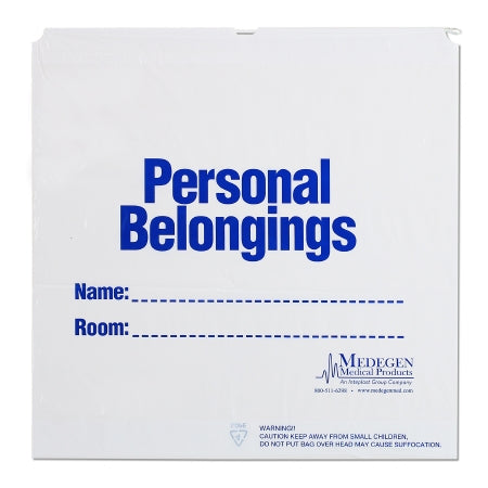 Medegen Medical Products LLC Patient Belongings Bag 20 X 20 Inch Drawstring Closure White - Case of 250 - V50-20-CS