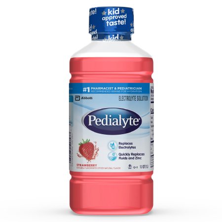 Abbott Nutrition Oral Electrolyte Solution Pedialyte® Classic Strawberry Flavor 33.8 oz. Electrolyte - Each - 53983-EA