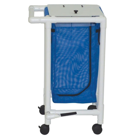 MJM International Single Hamper with Bag 4 Casters 14.46 gal. - Each - 214-S-FP-EA
