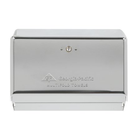 Georgia Pacific Paper Towel Dispenser Georgia-Pacific® Chrome Metal Manual 275 Count Wall Mount - Each - 54720-EA