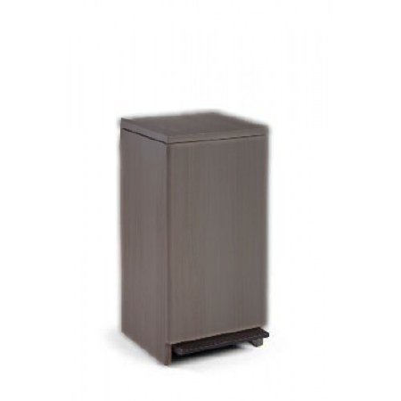 Midmark Trash Can Synthesis® 33 Quart Square Storm Woodgrain Finish Step On - Each - W1X.802-EA