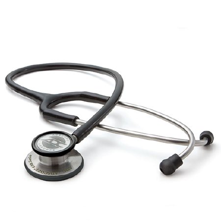 American Diagnostic Corp Clinician Stethoscope Adscope® Black 1-Tube 22 Inch Tube Double Sided Chestpiece - Each - 608BK-EA