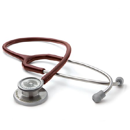 American Diagnostic Corp Clinician Stethoscope Adscope® Burgundy 1-Tube 22 Inch Tube Double Sided Chestpiece - Each - 608BD-EA