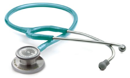 American Diagnostic Corp Clinician Stethoscope Adscope® Caribbean Blue 1-Tube 22 Inch Tube Double Sided Chestpiece - Each - 608MCA-EA