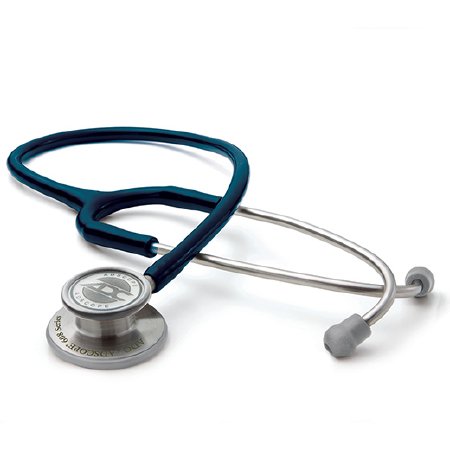 American Diagnostic Corp Clinician Stethoscope Adscope® Blue 1-Tube 22 Inch Tube Double Sided Chestpiece - Each - 608N-EA