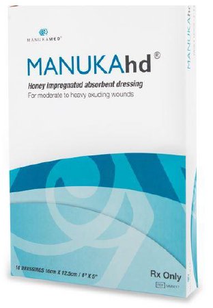 Manukamed Honey Impregnated Wound Dressing MANUKAhd® Square 2 X 2 Inch Sterile - Box of 10 - MM0013-BX